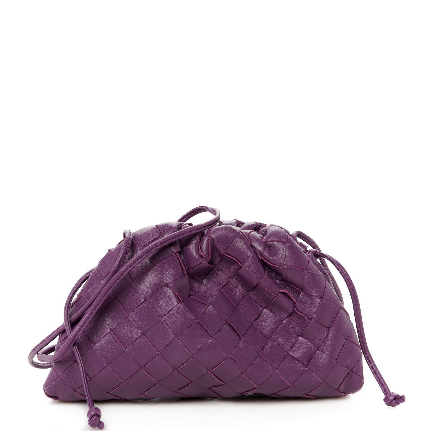 Nappa Intrecciato The Mini Pouch Eggplant