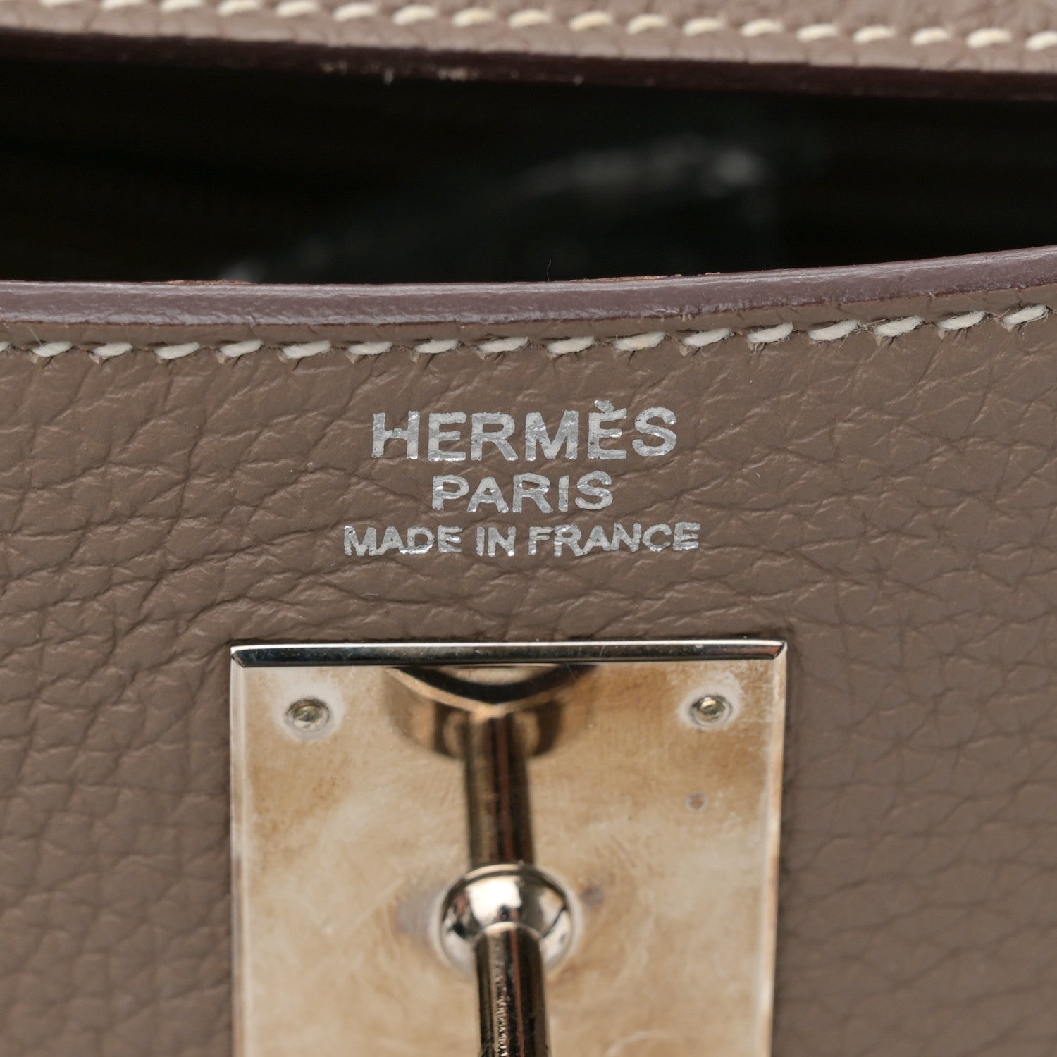 Hermes Togo Kelly Retourne 32 Etoupe 6 of 13