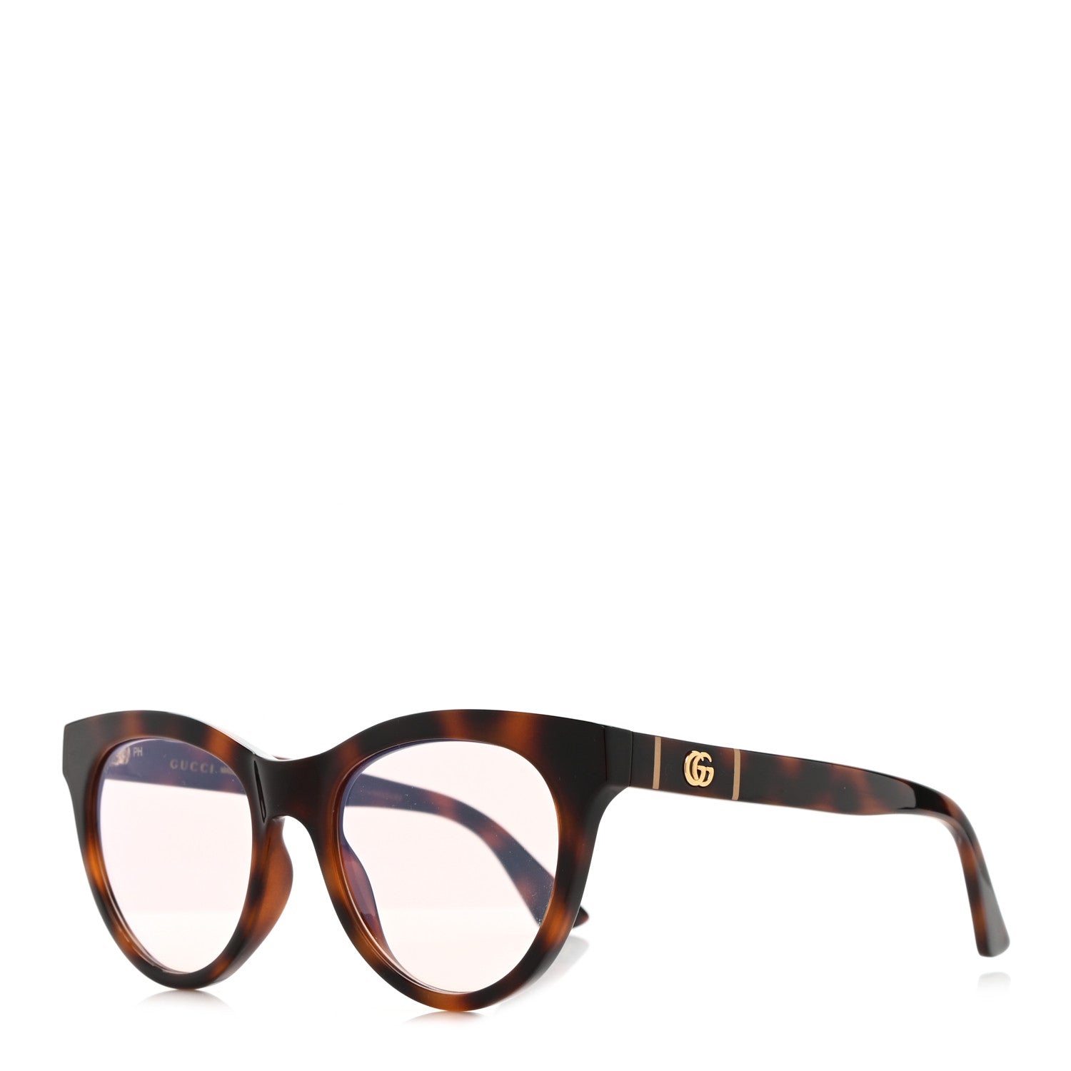 Gucci Round Sunglasses GG0763S Tortoise Pink 1 of 8