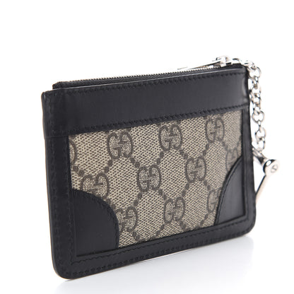Gucci GG Supreme Monogram Web Key Case Black 2 of 6