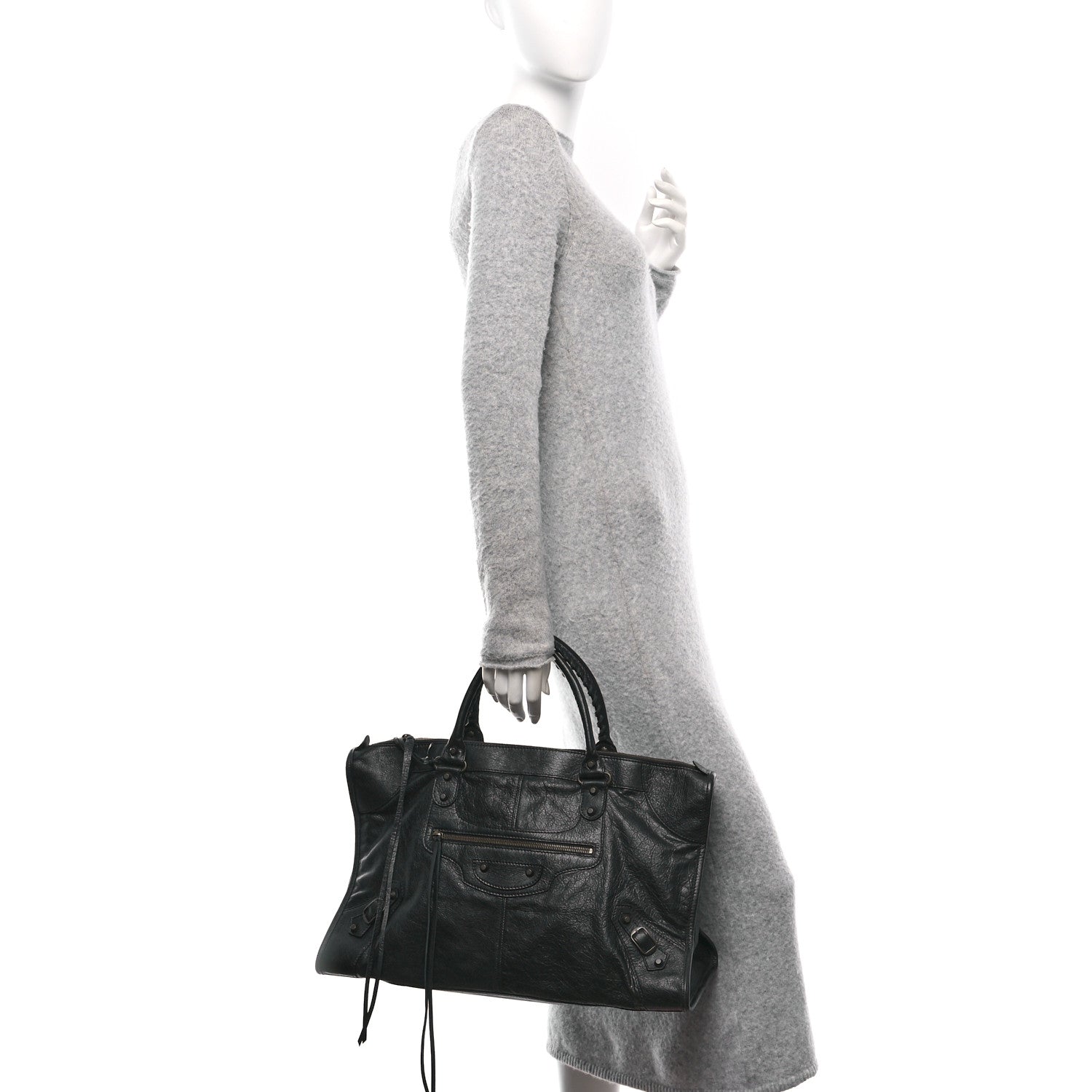 Balenciaga Agneau Classic Hardware Work Black 2 of 10
