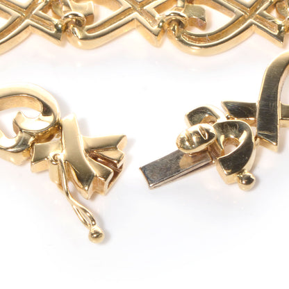 Tiffany 18k Yellow Gold Paloma Picasso Loving Heart Bracelet 4 of 5