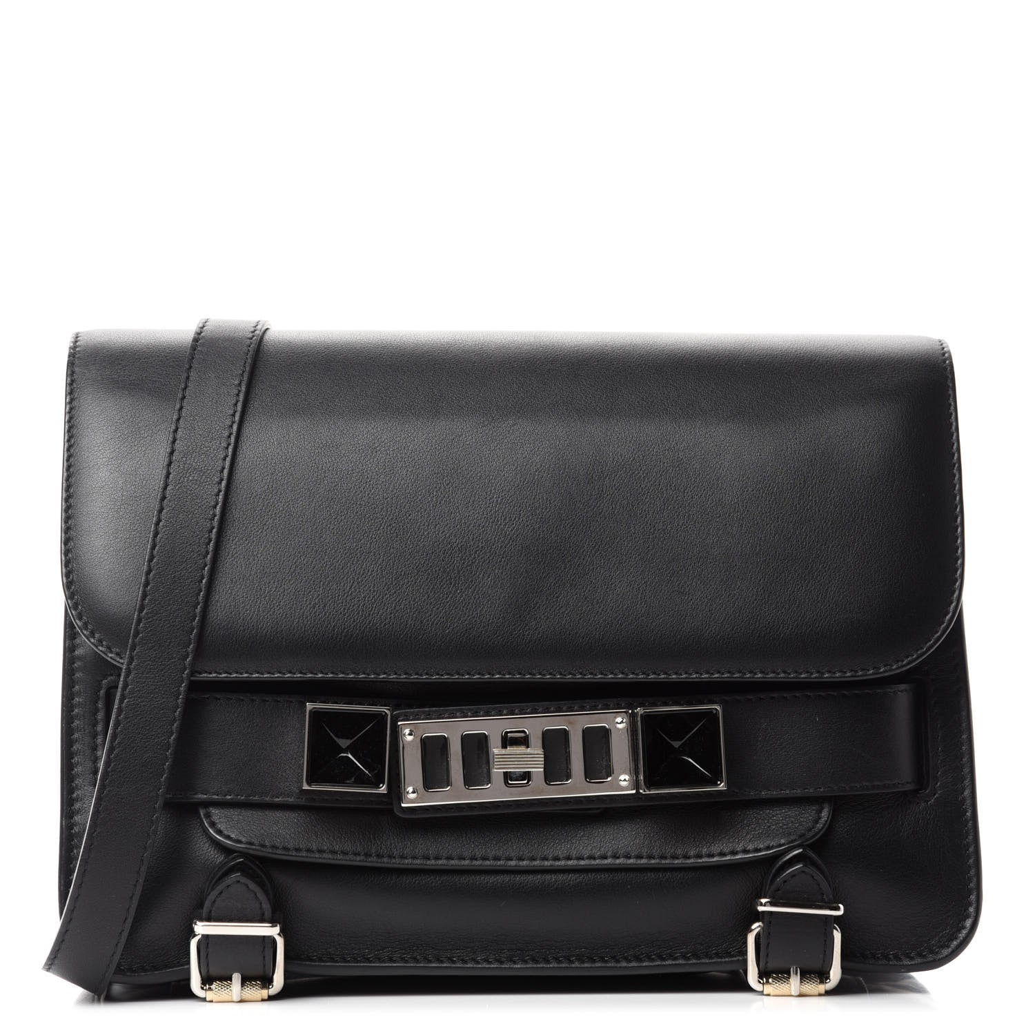 Proenza Schouler Smooth Calfskin PS11 Classic Shoulder Bag Black 1 of 11