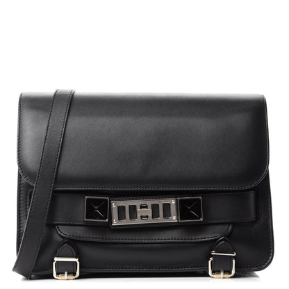 Proenza Schouler Smooth Calfskin PS11 Classic Shoulder Bag Black 1 of 11