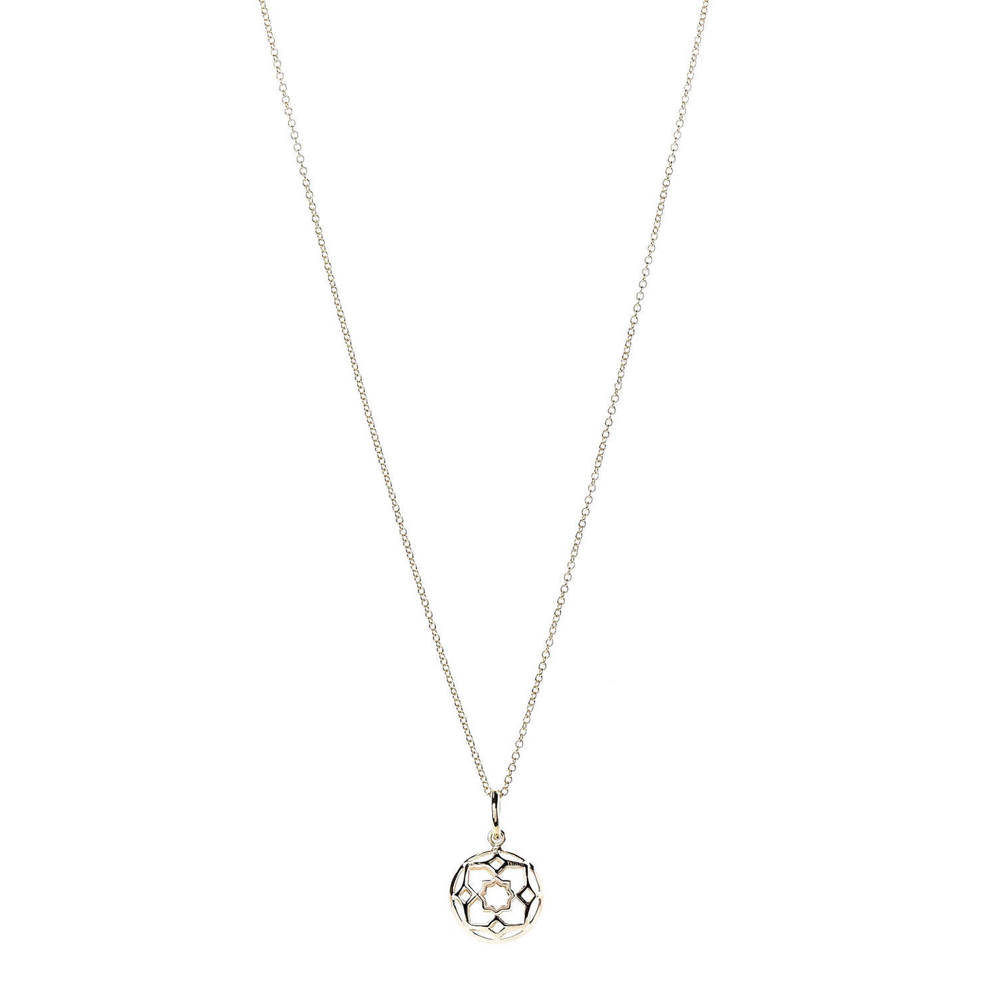 18K Yellow Gold Paloma Picasso Zellige Medallion Pendant Necklace