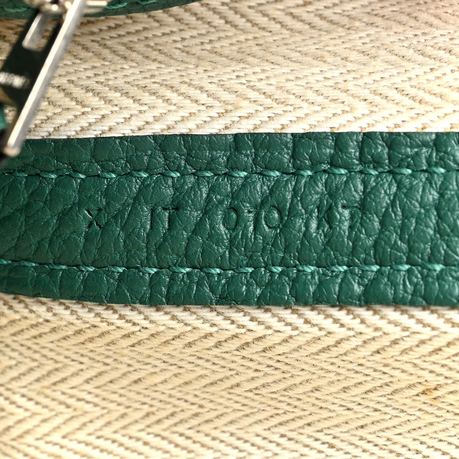 Hermes Negonda Garden Party Tote 30 TPM Malachite 7 of 10
