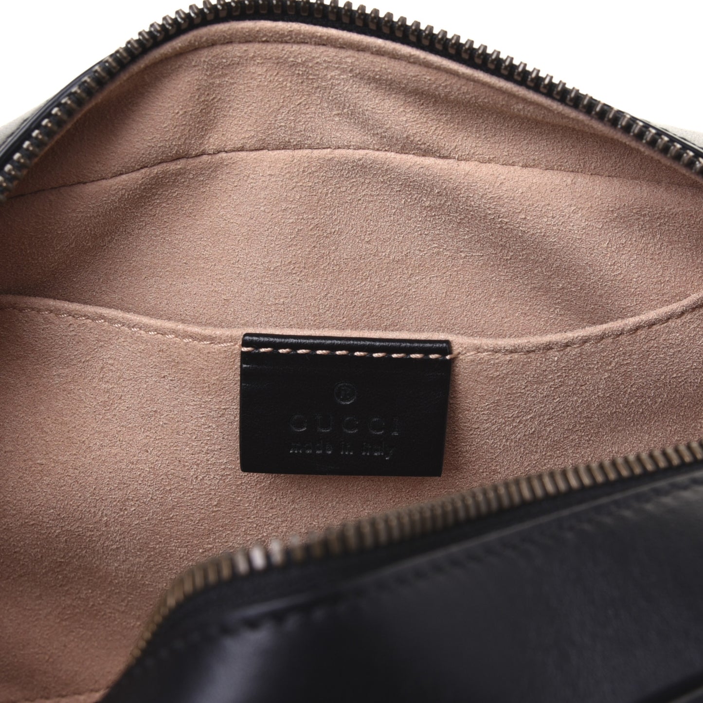 Calfskin Matelasse Small GG Marmont Chain Shoulder Bag Black