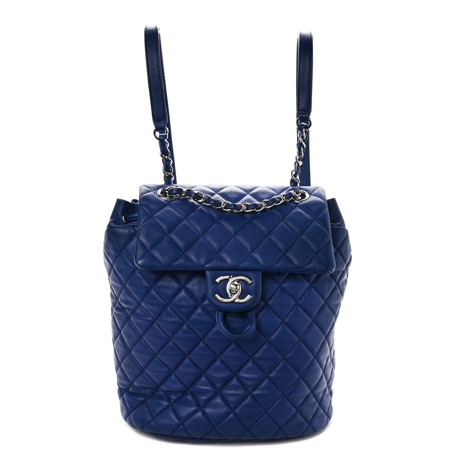 Chanel Lambskin Quilted Small Urban Spirit Backpack Blue 1 of 8
