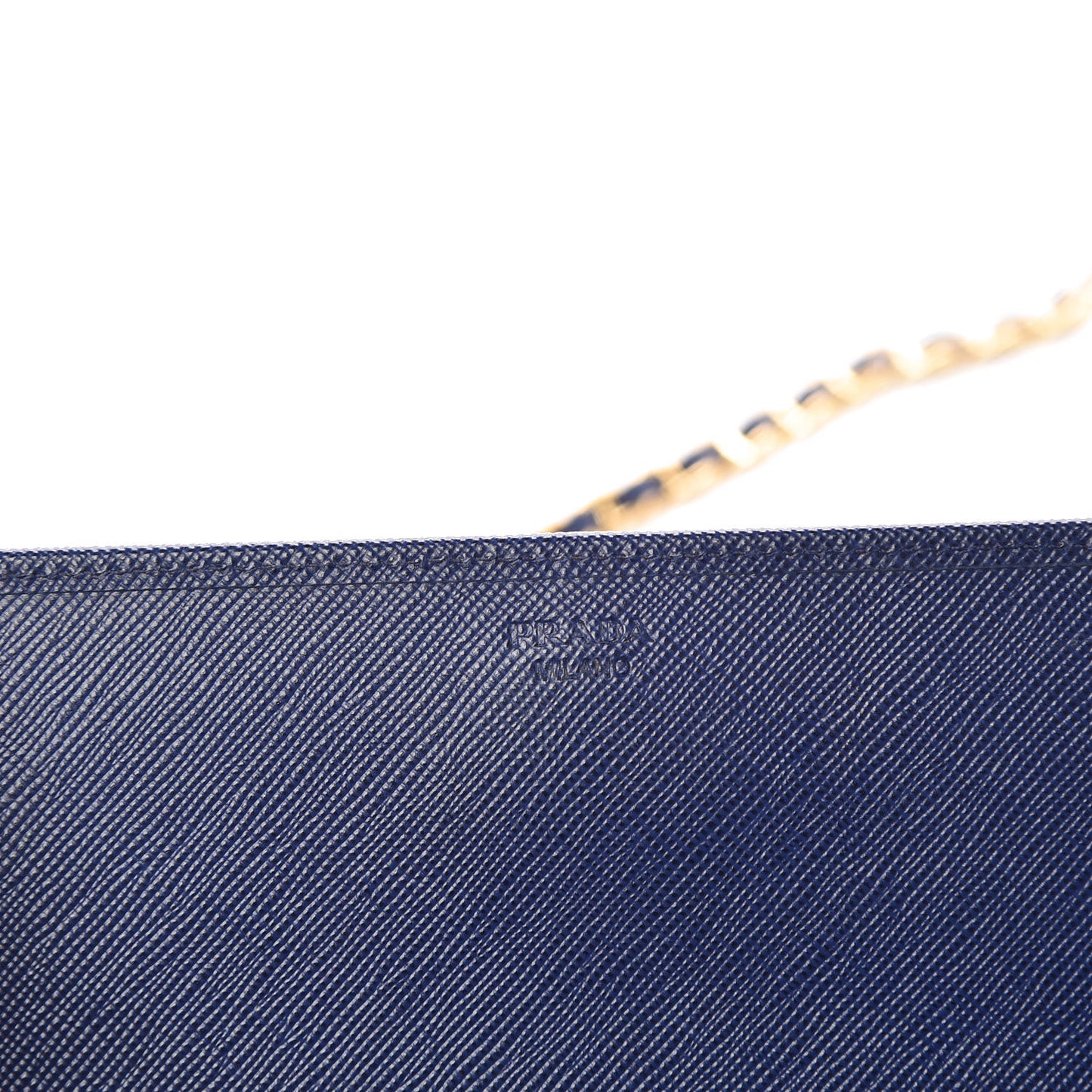Saffiano Metal Oro Chain Wallet Bleuette