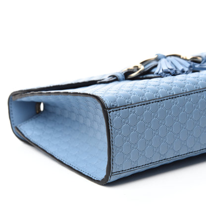 Gucci Microguccissima Medium Emily Chain Shoulder Bag Mineral Blue 6 of 10
