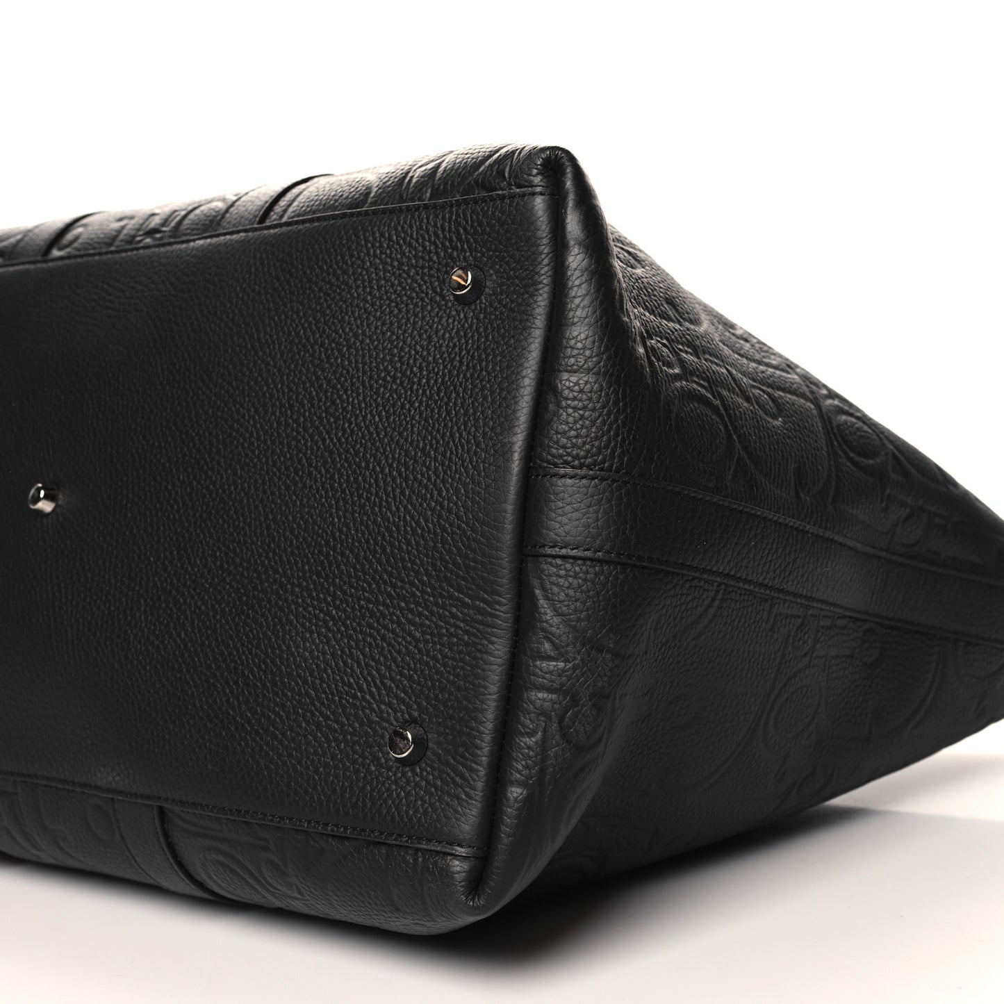 Grained Calfskin Embossed Dior Gravity Weekender 40 Black