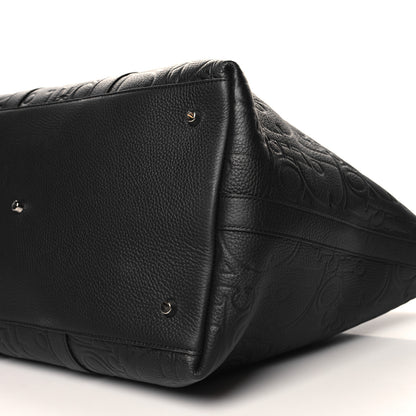 Christian Dior Grained Calfskin Embossed Dior Gravity Weekender 40 Black 9 of 9