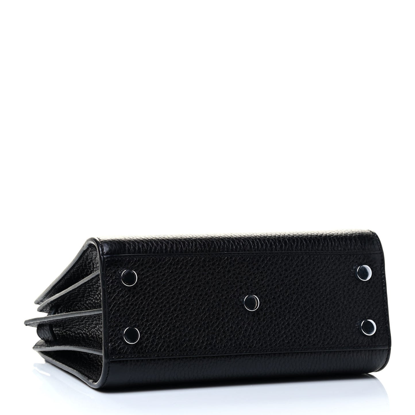 Grained Calfskin Nano Sac De Jour Black