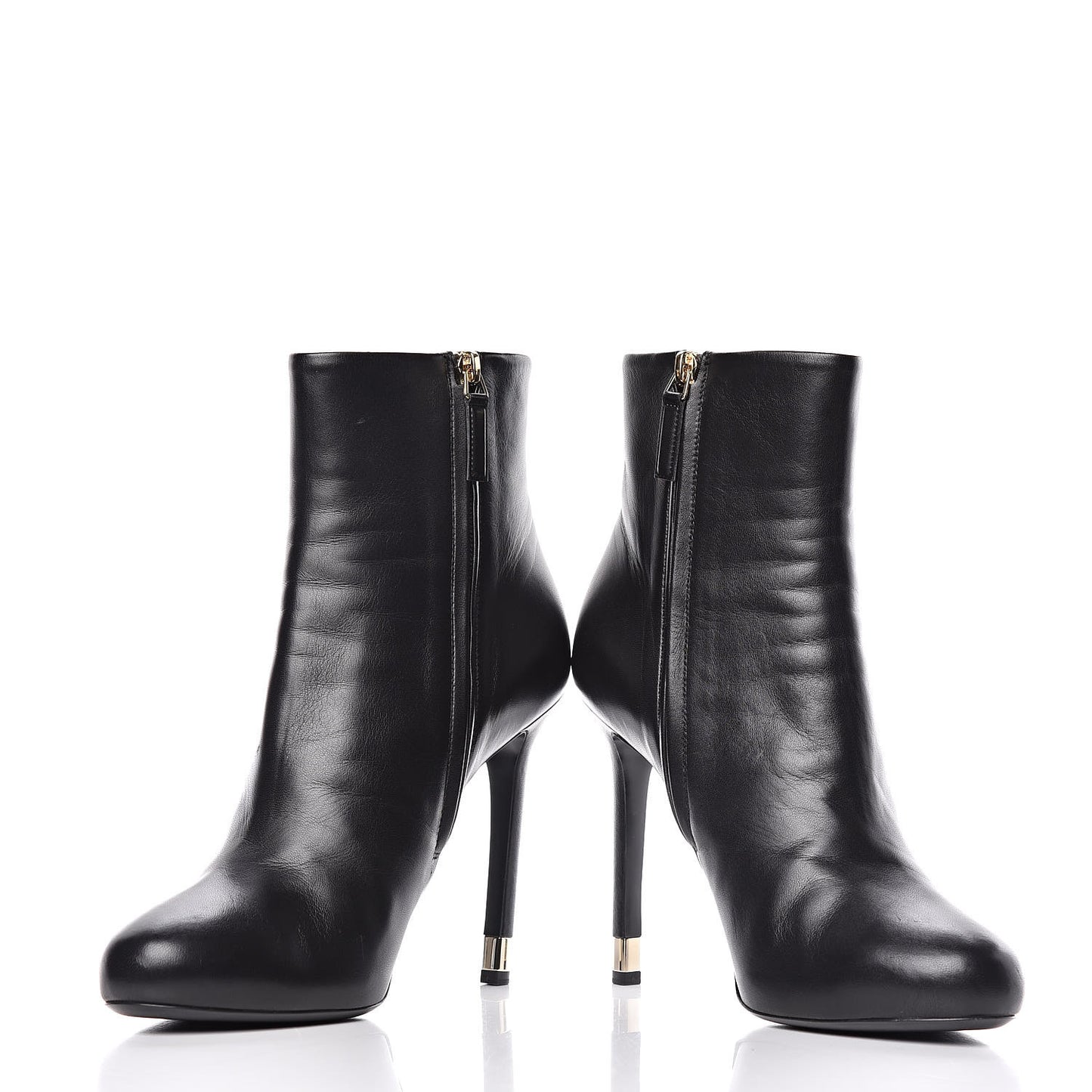 Lambskin CC Short Booties 41 Black