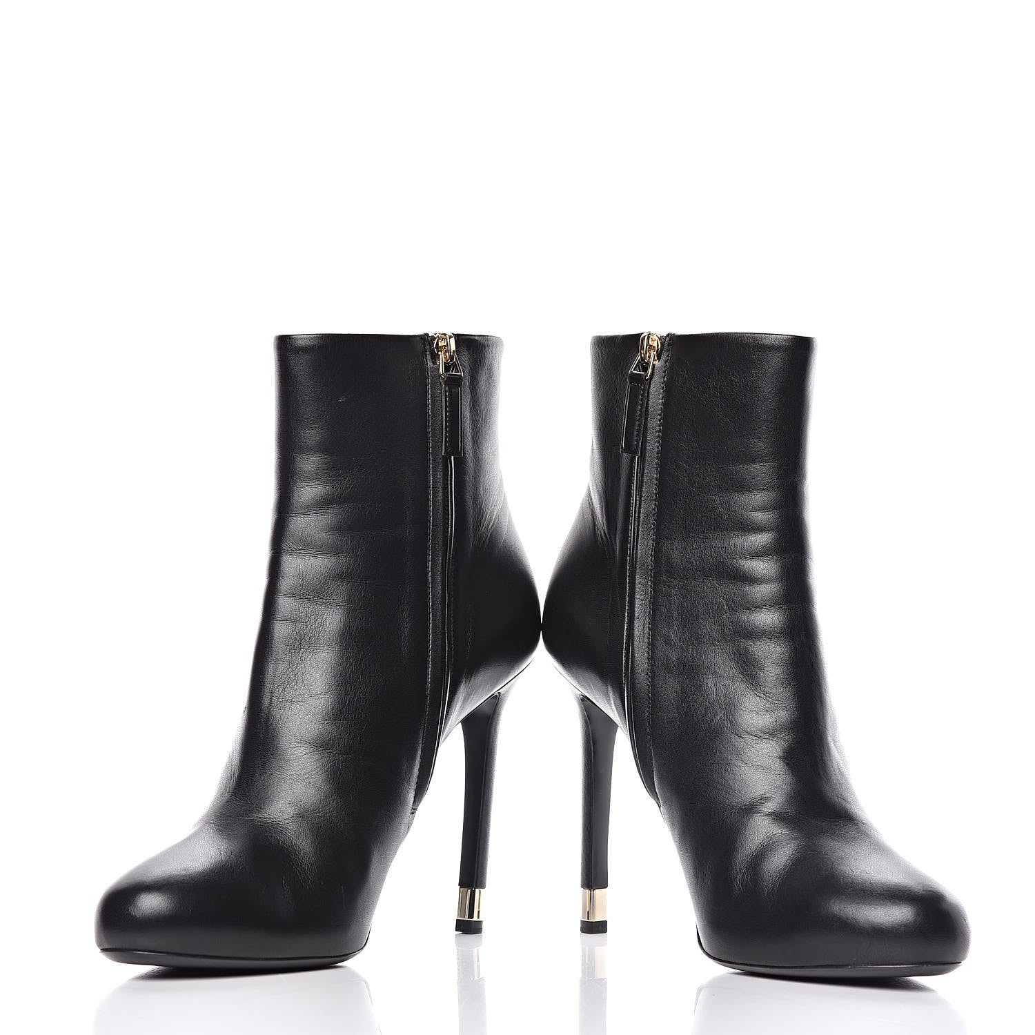 Chanel Lambskin CC Short Booties 41 Black 5 of 13