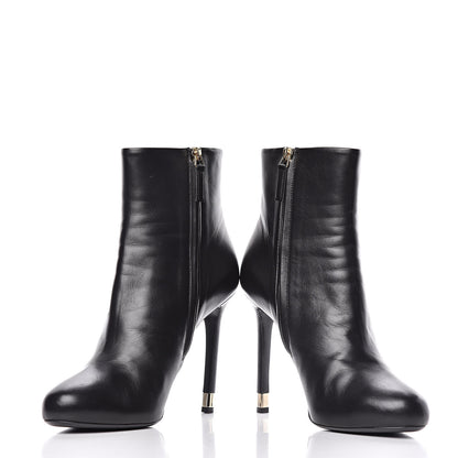 Chanel Lambskin CC Short Booties 41 Black 5 of 13