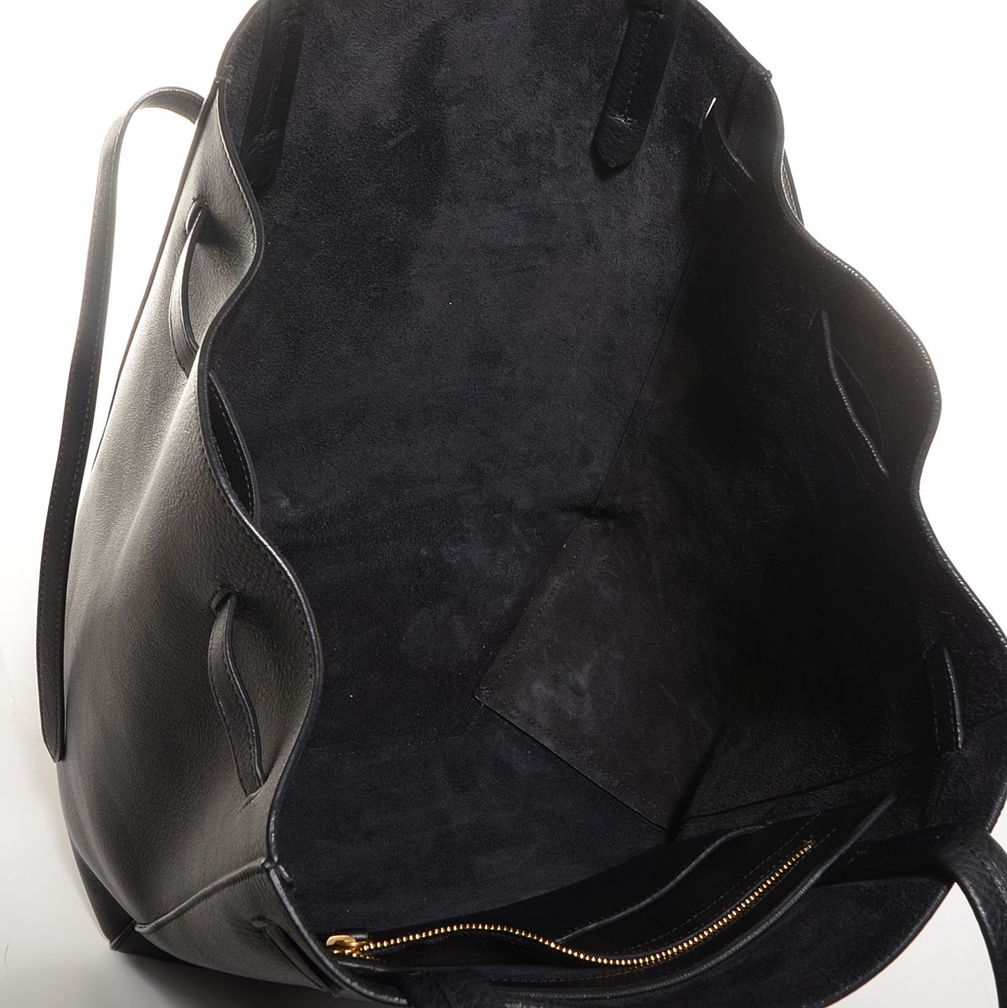 Soft Grained Calfskin Medium Cabas Phantom Black