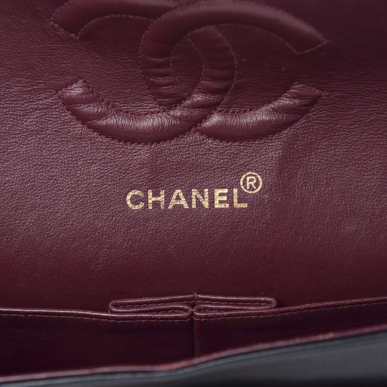 Chanel Lambskin Quilted Medium Double Flap Navy 6 of 19