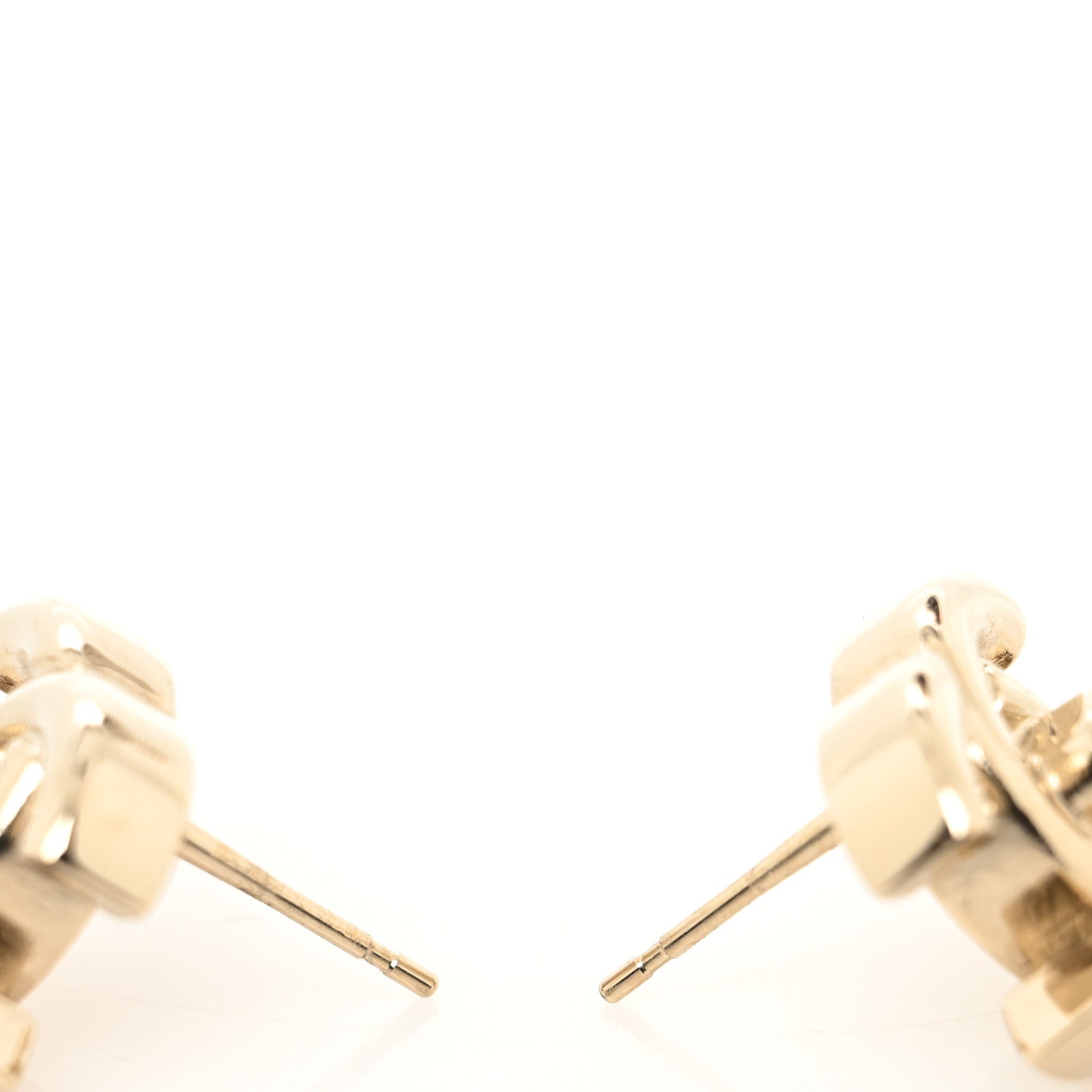 Chanel Metal CC Turnlock Earrings Gold 3 of 4