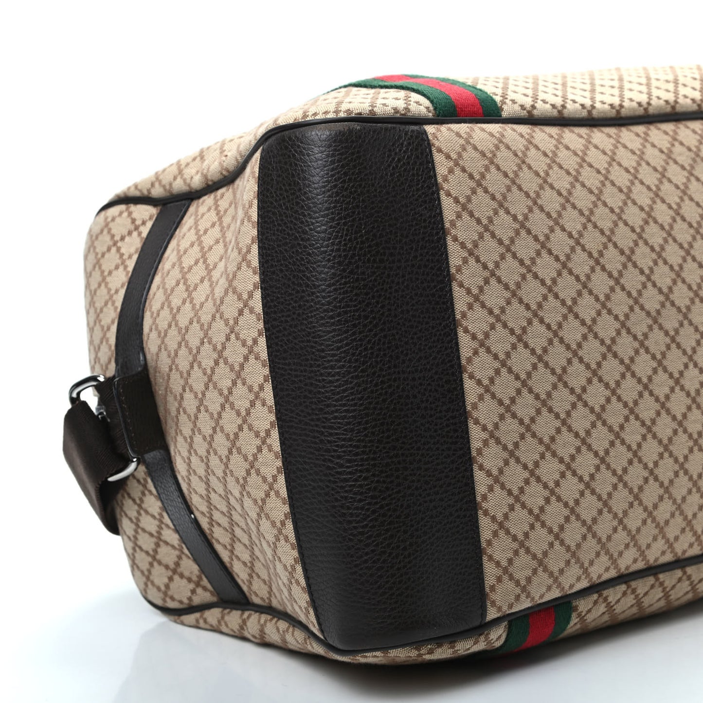 Diamante Large Web Carry On Duffle Bag Brown