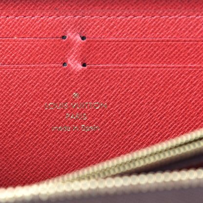 Louis Vuitton Damier Ebene Clemence Wallet Cherry 6 of 10