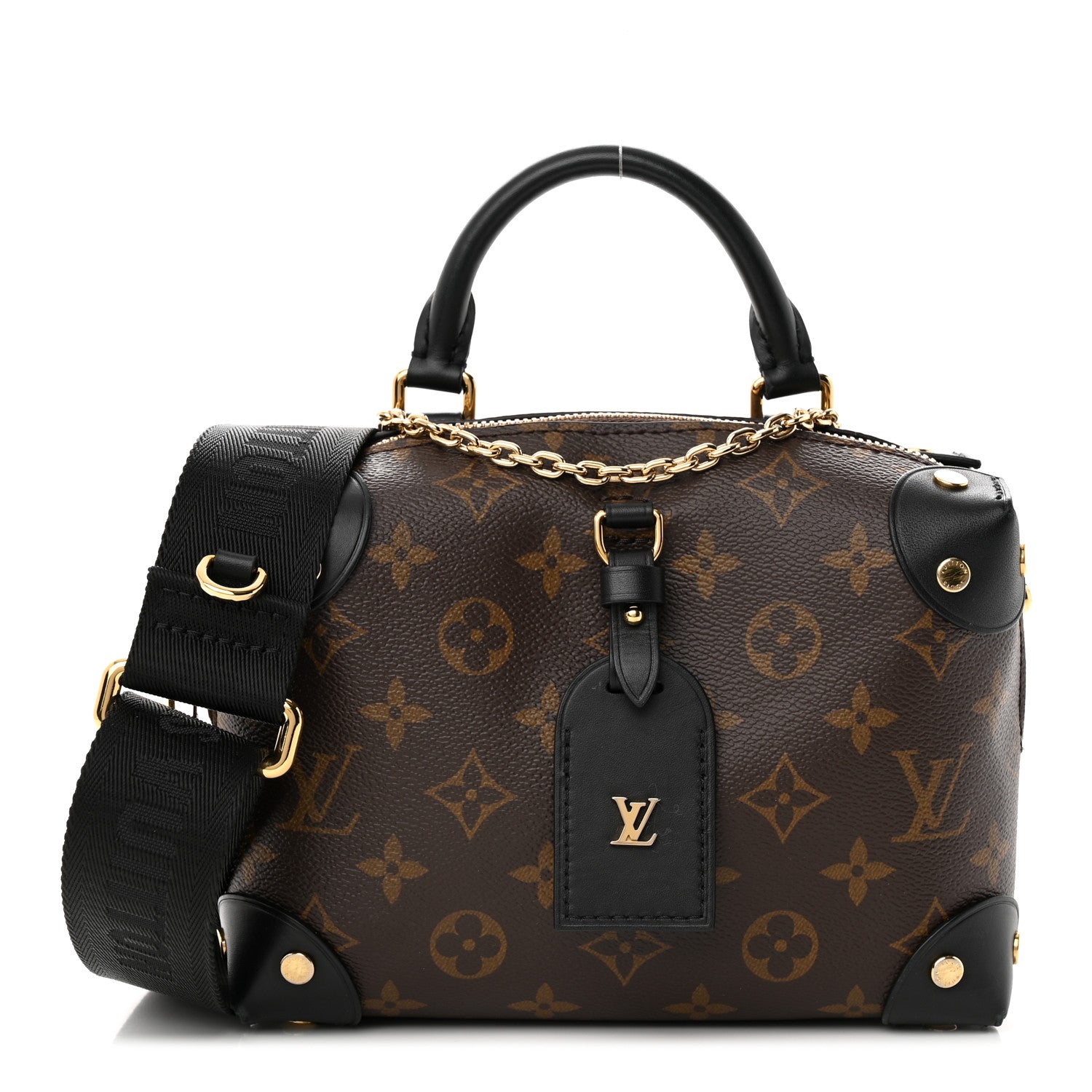 Louis Vuitton Monogram Petite Malle Souple Black 1 of 17
