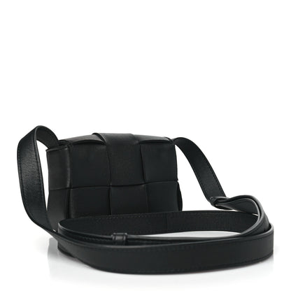 Bottega Veneta Lambskin Maxi Intreccio Candy Cassette Crossbody Bag Black 3 of 9