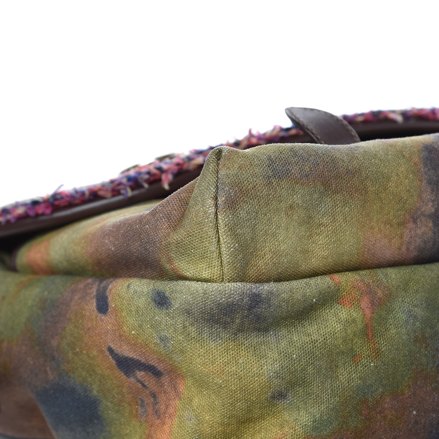 Chanel Washed Toile Large Graffiti On The Pavements Messenger Khaki Multicolor 8 of 10