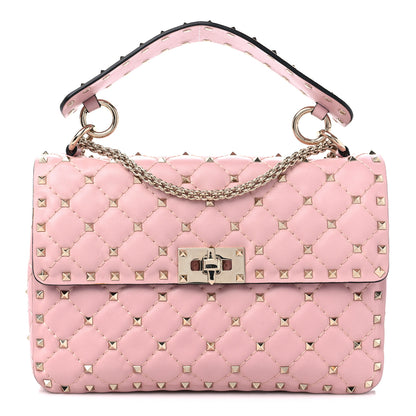 Valentino Garavani Nappa Medium Rockstud Spike Shoulder Bag Water Rose 1 of 8
