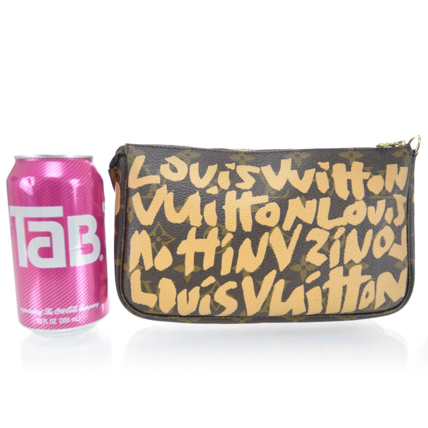 Monogram Graffiti Pochette Accessories Peach