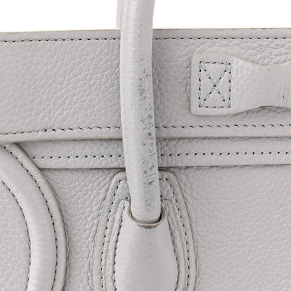 Celine Drummed Calfskin Nano Luggage Lune 14 of 17