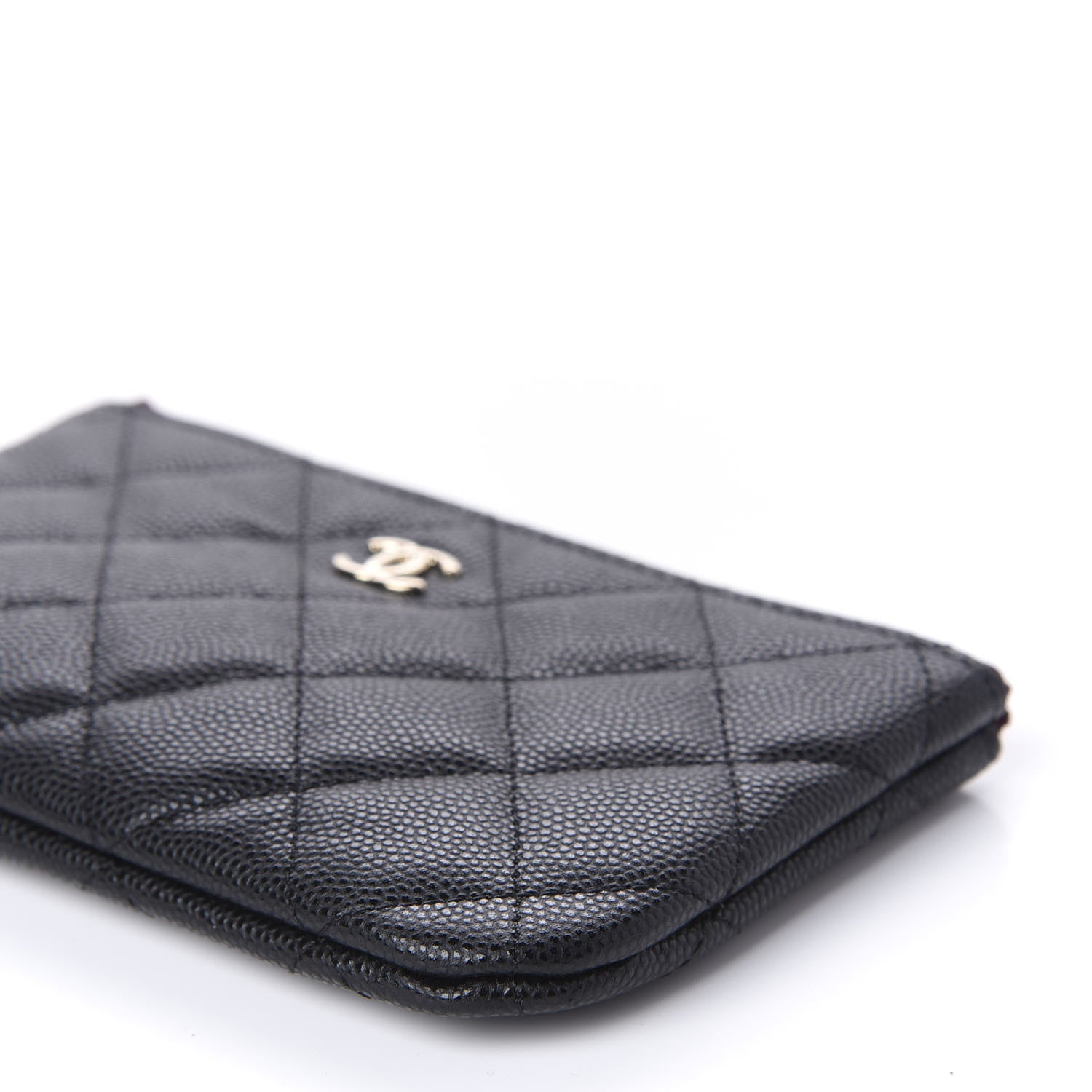 Chanel Caviar Quilted Small Cosmetic Case Black 7 of 10