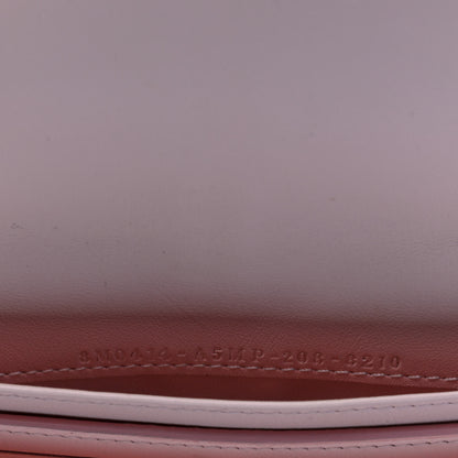 Fendi Vitello Grace Glazed Fabric FF 1974 Mini Peekaboo Wallet on Chain Brown Mogano Panna 4 of 5
