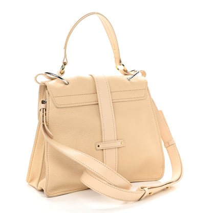 Chloe Shiny Grained Calfskin Medium Aby Day Shoulder Bag Blondie Beige 3 of 10