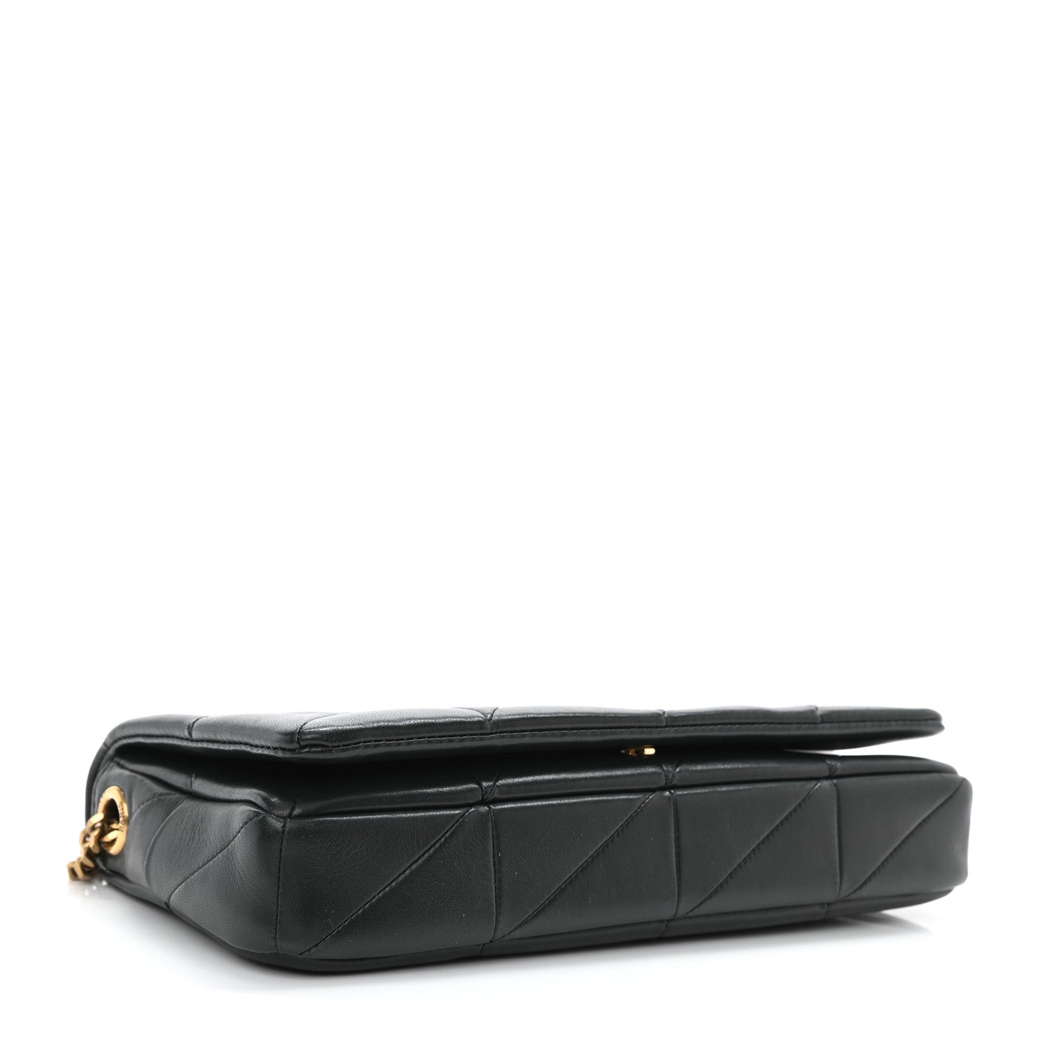 Saint Laurent Lambskin Patchwork Monogram Medium Jamie Baguette Dark Green 6 of 11