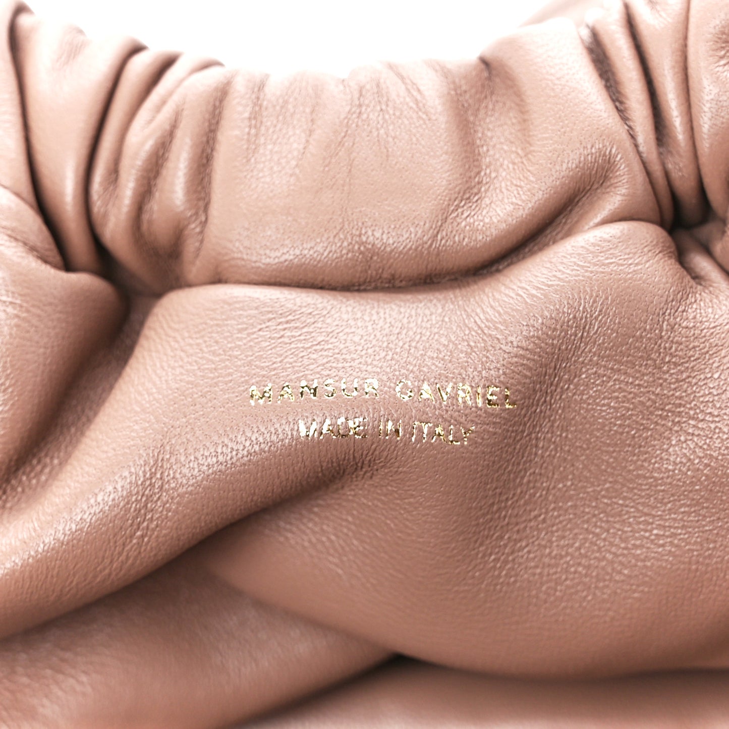 Lambskin Cloud Mini Clutch Biscotto