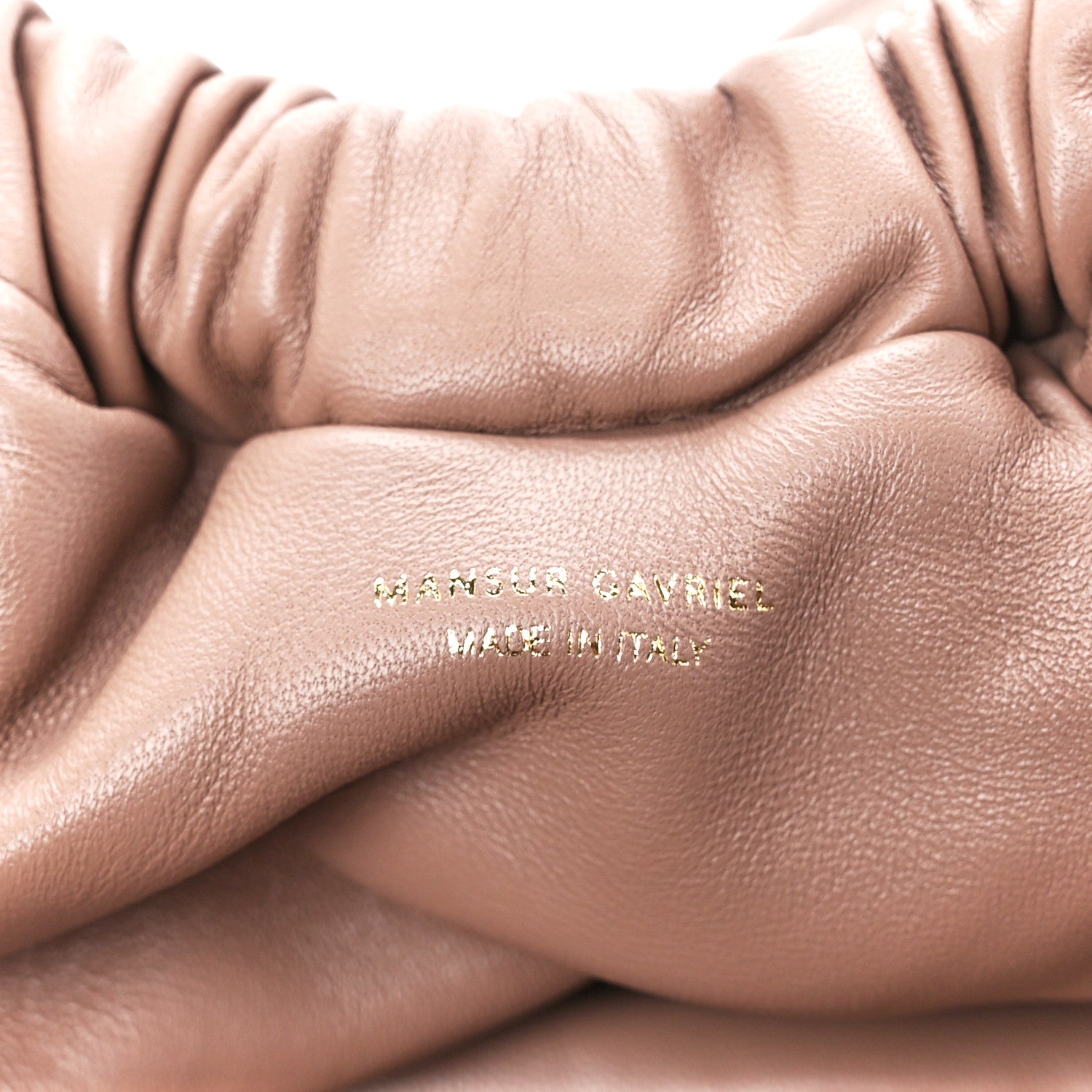 Mansur Gavriel Lambskin Cloud Mini Clutch Biscotto 6 of 10