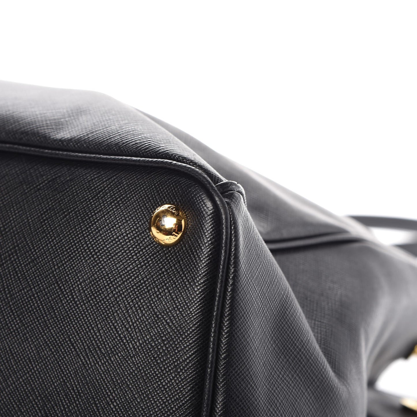 Saffiano Large Galleria Double Zip Tote Black