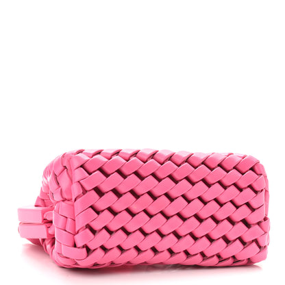 Bottega Veneta Lambskin Calfskin Slanted Intreccio Small The Point Triangle Bag Bonbon 4 of 9
