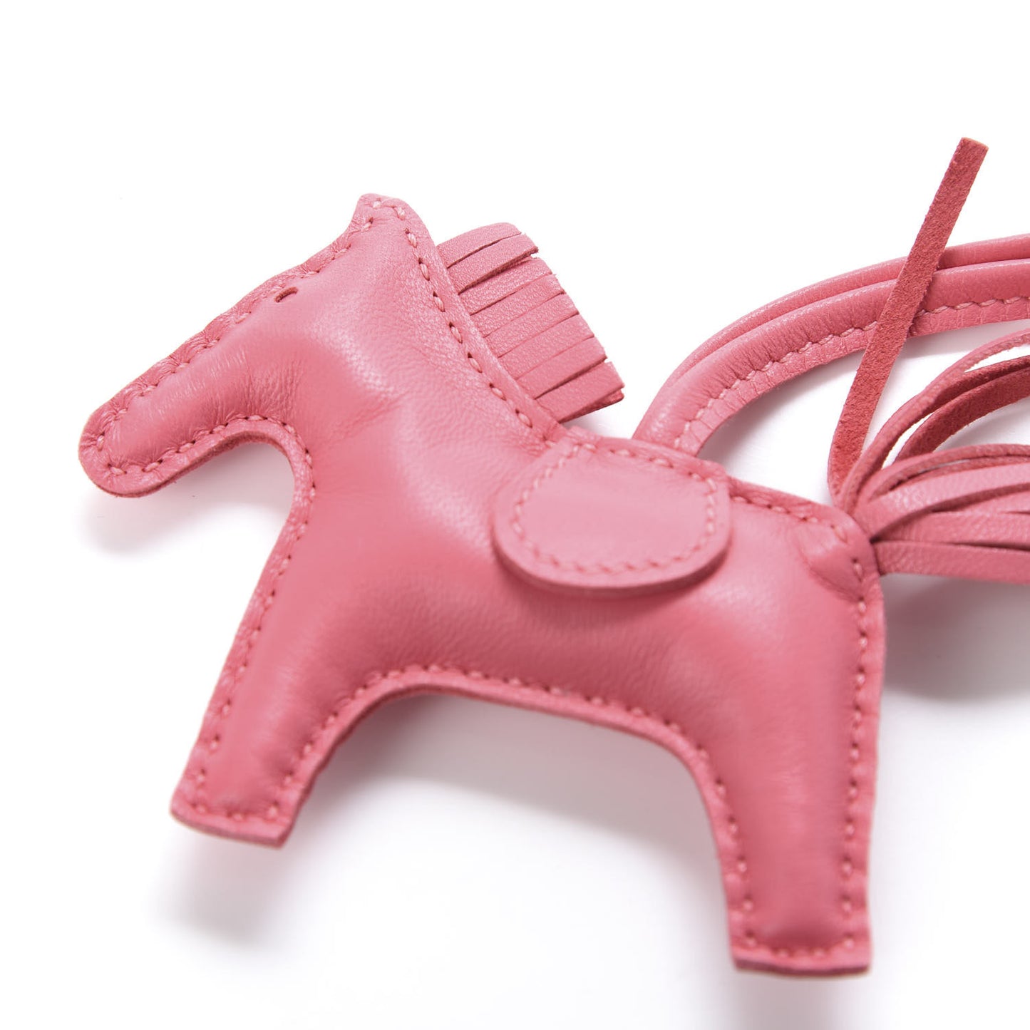 Milo Lambskin Grigri Rodeo Horse Bag Charm PM Rose Azalee