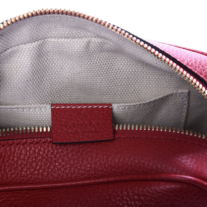Gucci Pebbled Calfskin Small Soho Disco Bag Vibrant Red 6 of 9