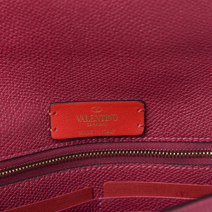 Valentino Garavani Grainy Calfskin VSling Pouch Raspberry 6 of 7