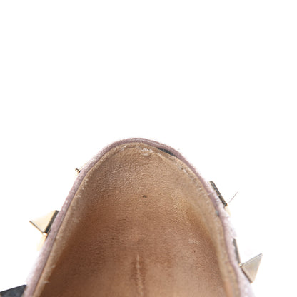 Valentino Garavani Patent Rockstud Ballerina Flats 40 Black Poudre 19 of 19