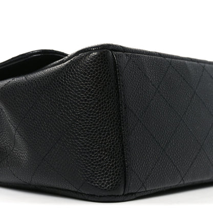 Chanel Caviar Quilted Maxi Double Flap Black 9 of 11