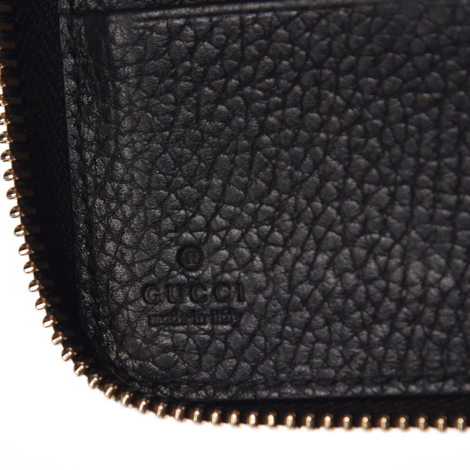 Gucci Calfskin Soho Zip Around Wallet Black 6 of 7