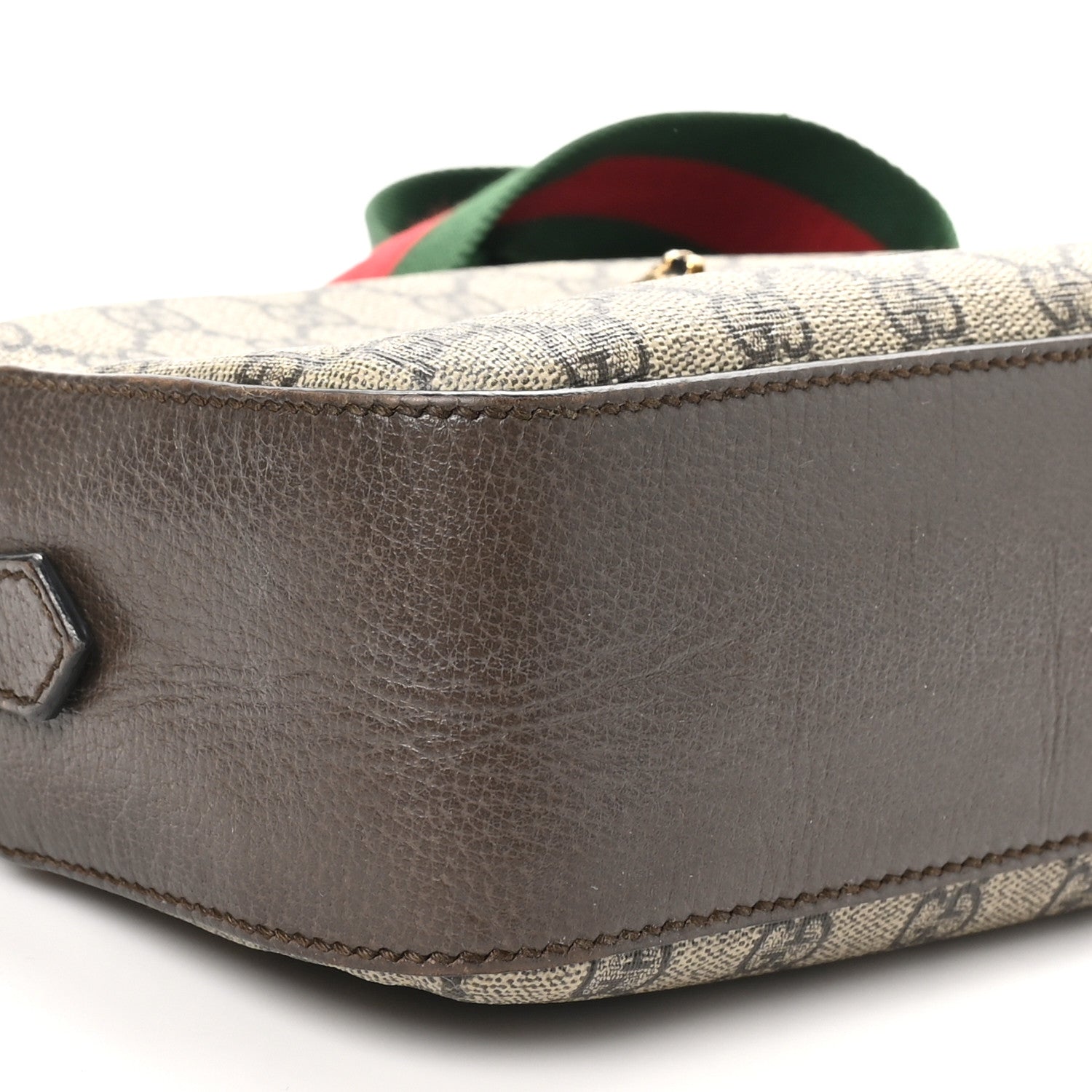 Gucci GG Supreme Monogram Web Neo Vintage Shoulder Bag Beige New Acero Crop 9 of 13