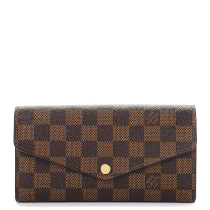 Louis Vuitton Damier Ebene Sarah Wallet NM 1 of 7