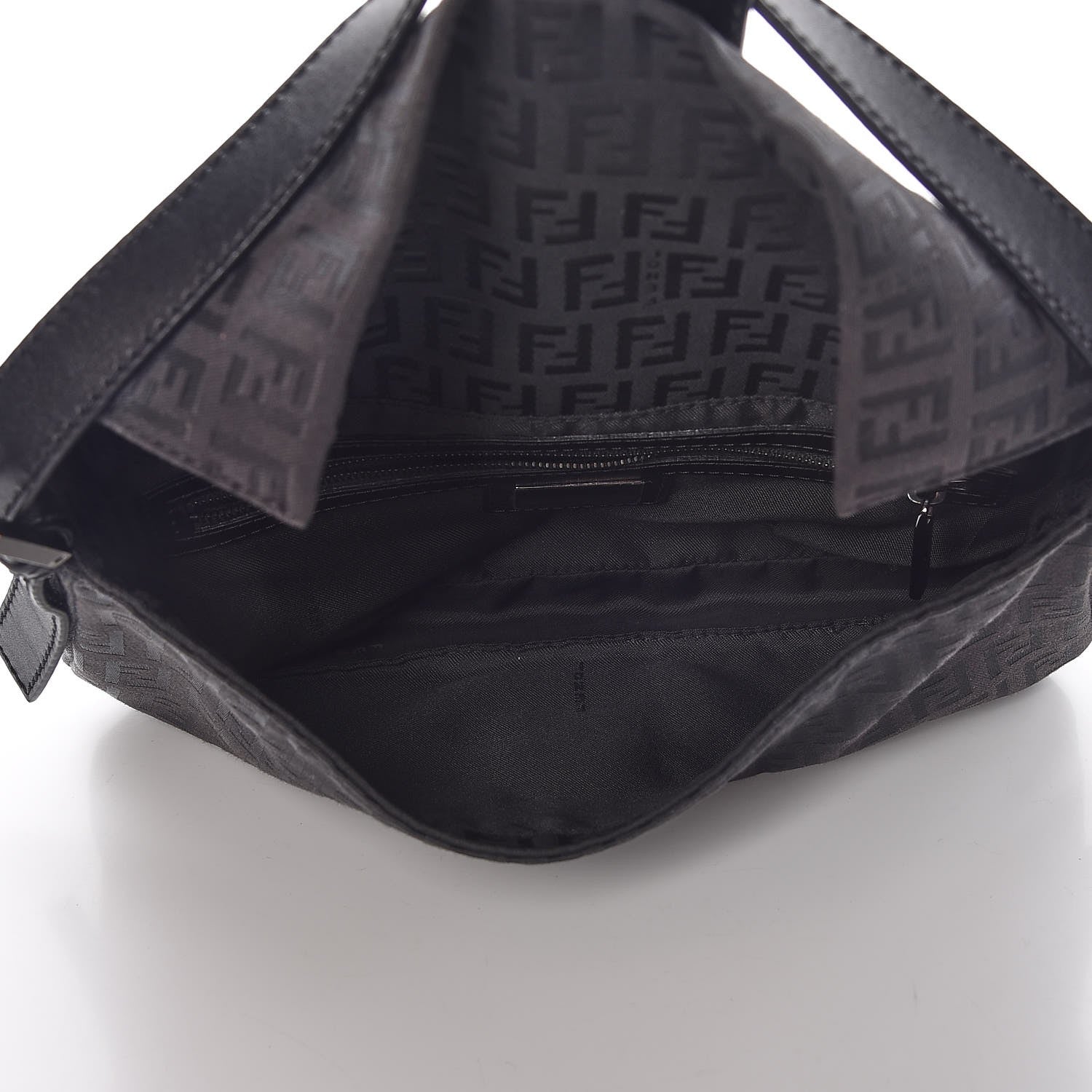 Fendi Zucchino Baguette Black 5 of 8