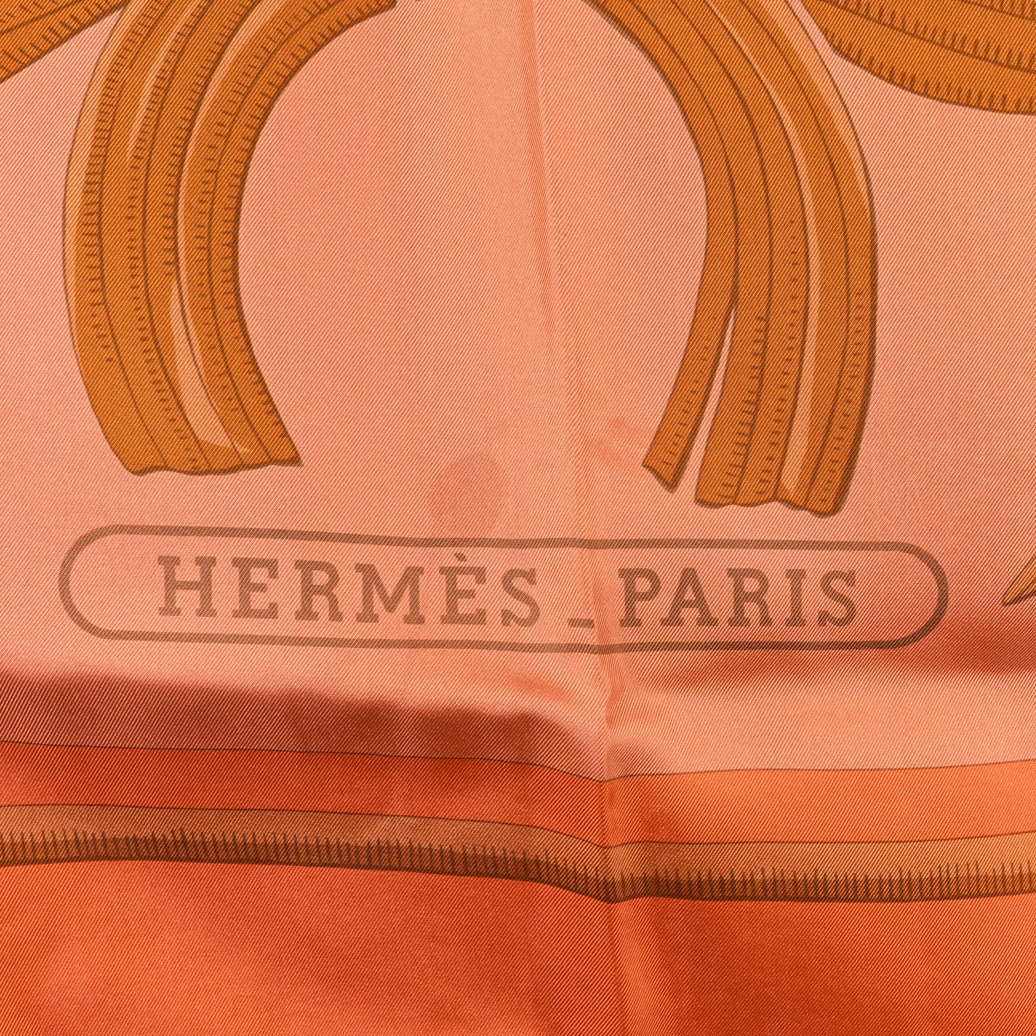 Hermes Silk Dip Dye Tigre Royal Shawl 140 Mandarine Abricot Miel 2 of 5