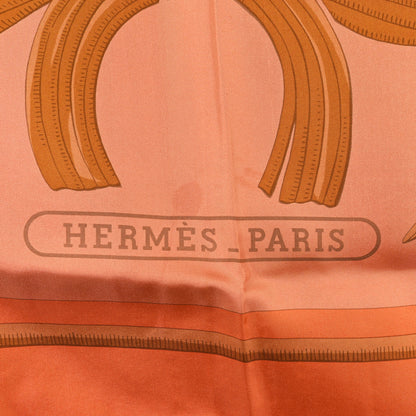 Hermes Silk Dip Dye Tigre Royal Shawl 140 Mandarine Abricot Miel 2 of 5